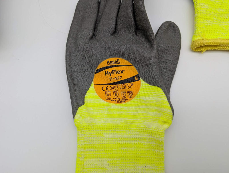 Ansell Nitrile Coated Gloves Med Abrasion Resistant Cut Resistant 11-427 12 Prs 3