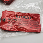 Red Scrap Tag Rectangle Paper Cardstock 3-3/16in x 6-1/4in Wire Eyelet 200pk 2