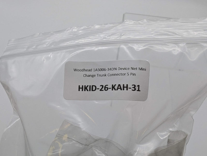 Woodhead 1A5006-34DN Device Net Mini Change Trunk Connector 5 Pin 6