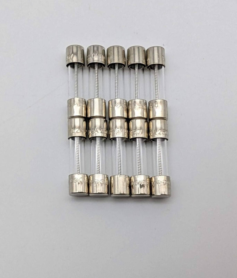 Bussmann GMD-2-R Fuses 2A 250V Glass Slow Blow Pack of 10 1
