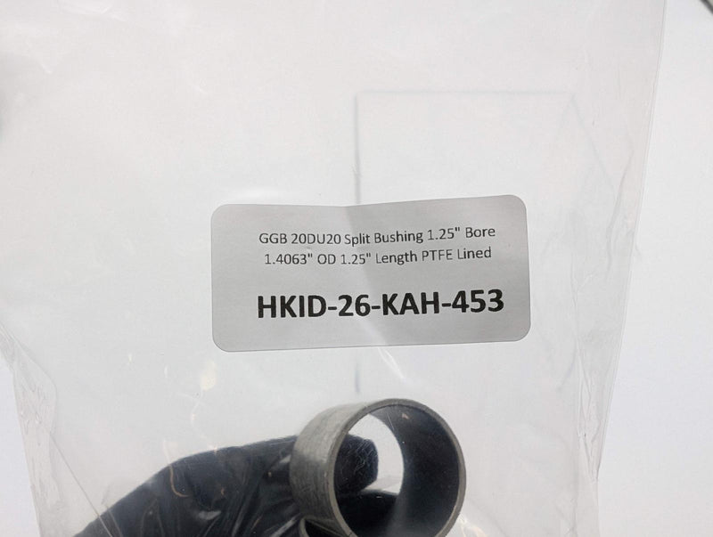 GGB 20DU20 Split Bushing 1.25" Bore 1.4063" OD 1.25" Length PTFE Lined