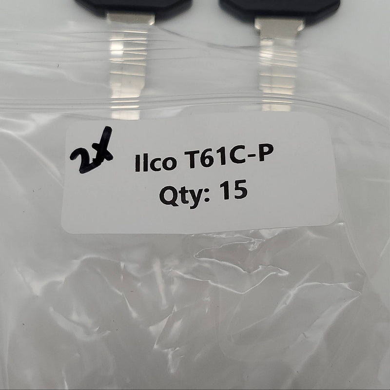 2x Ilco T61C-P / T80R Key Blanks Toyota Celica, Corolla & More Nickel Plated NOS 4