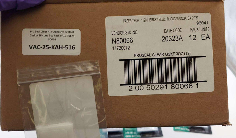 Pro Seal Clear RTV Adhesive Sealant Gasket Silicone 3oz Pack of 12 Tubes 80066 5