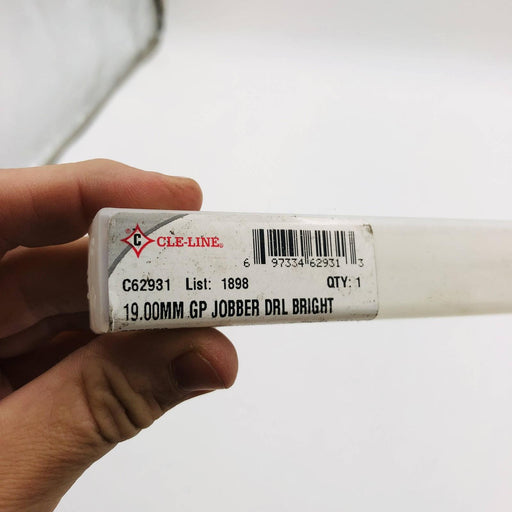 Cle-Line C62931 Jobber Drill Bit 19.00MM HSS 1898 Bright RHS/RHC 118 Degree 2