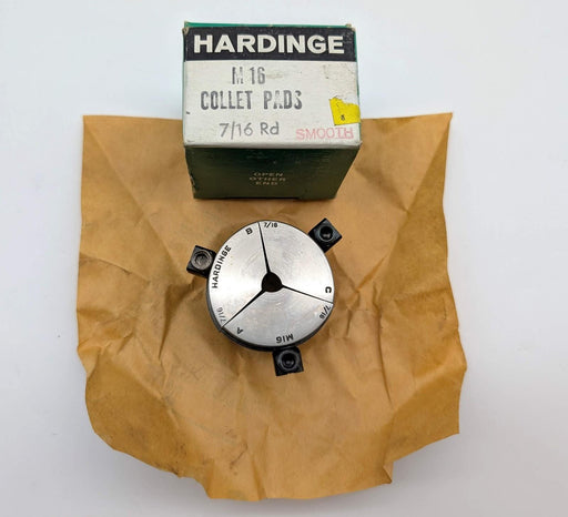 Hardinge M16 7/16" Round Smooth Collet Pads 3-Segment for M-Series Collet 1