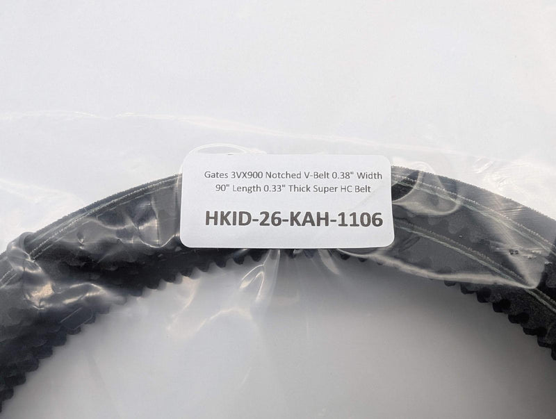 Gates 3VX900 Notched V-Belt 0.38" Width 90" Length 0.33" Thick Super HC Belt 4
