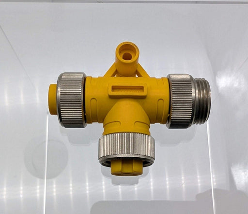 Turck RSM-2RKM 30 Actuator Tee Connector 2x 3 Pin 7/8" Female to 3 Pin 7/8" Male 1