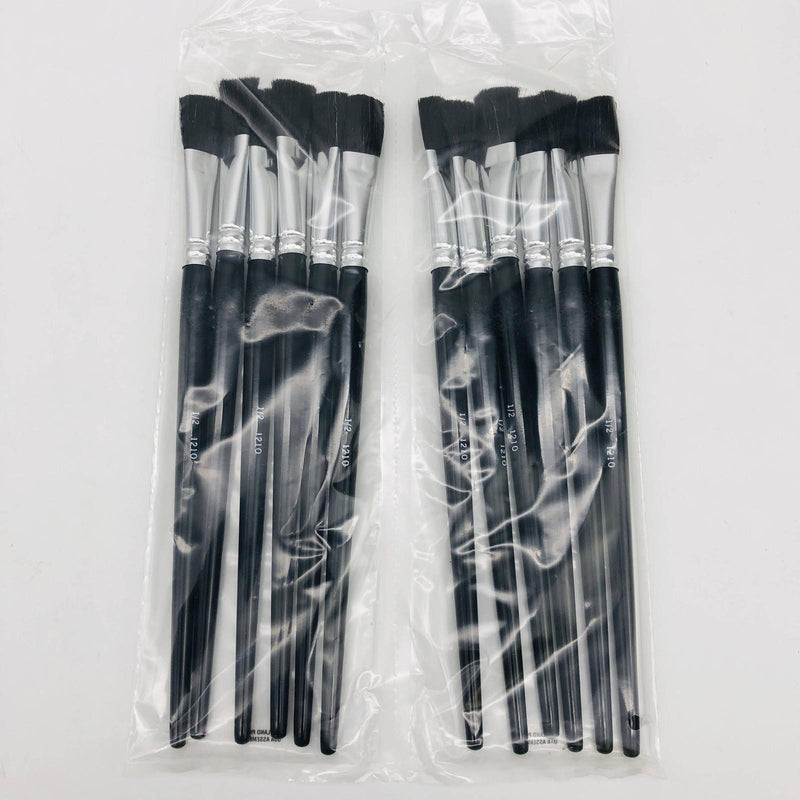 12x IBC F610542 Paint Brush for Stencils #8 12.15mm x 22mm x 150mm Industrial 6