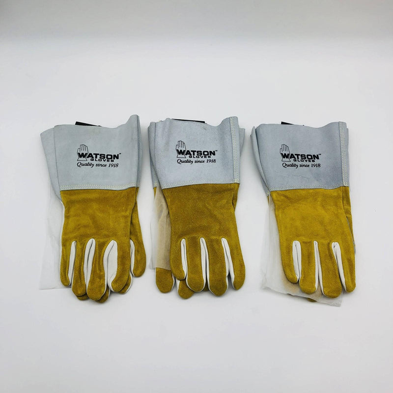 Watson 2758 Tig Welding Gloves XL Ram Tough Full Grain Goat Leather Palm 3 Prs 6