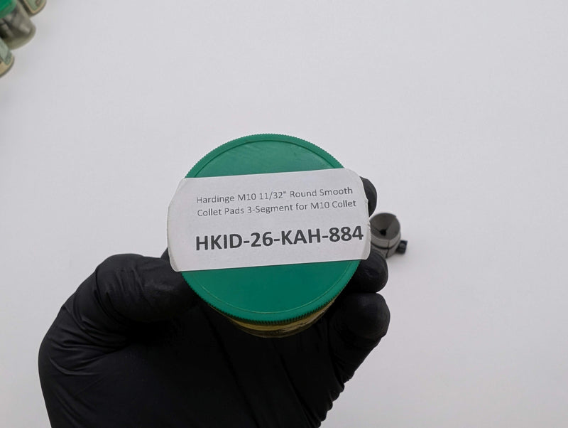 Hardinge M10 11/32" Round Smooth Collet Pads 3-Segment for M10 Collet