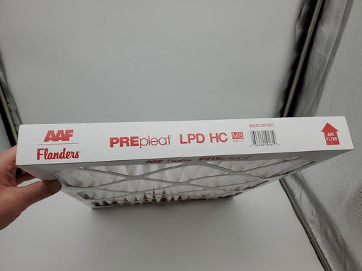 AAF Flanders 16x20x2 PREpleat LPD HC Filters MERV 10 80255.021620 Pack of 12 2