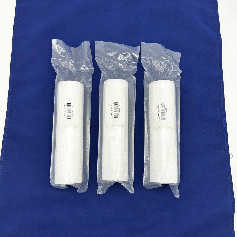 3pk Global Filter GPB150-9.75 Melt-Blown Filter Cartridge 150um Polyolefin 9.75