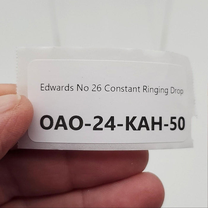 Edwards No 26 Constant Ringing Drop 8-10VAC 6-8VDC Surface Mount USA Made NOS 10