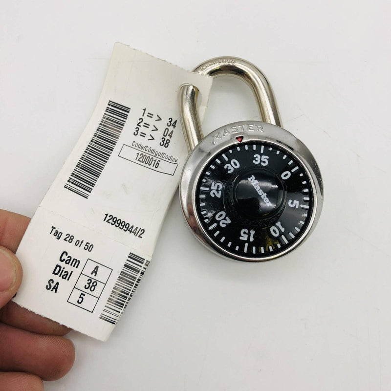 Master 1525KA Combination Padlock Locker Lock Dial Face Keyed Alike Lot of 12 5