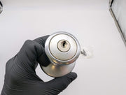 Kwikset Entry Door Knob Lock Double Cylinder Satin Chrome Bel Air 2-3/8" 440 BDL 2