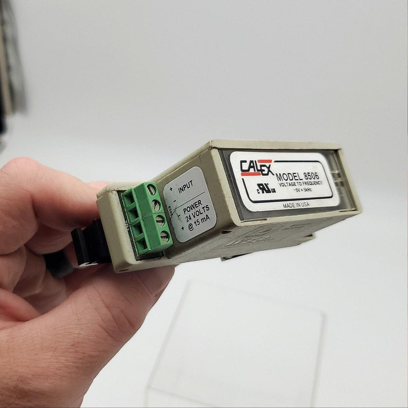 Calex 8506 PLC Analog To Frequency Converter 5V to 5kHz 24V 7mA Counter Input 2