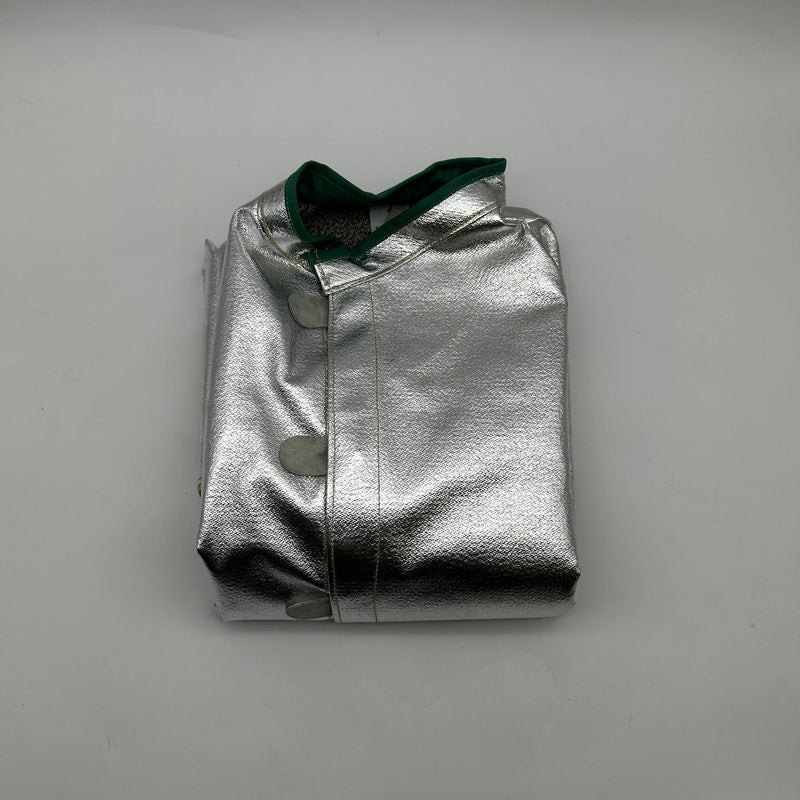 National C22NL4X45 Aluminized Coat 4XL Deluxe 45in Vented Silver Carbon Armour