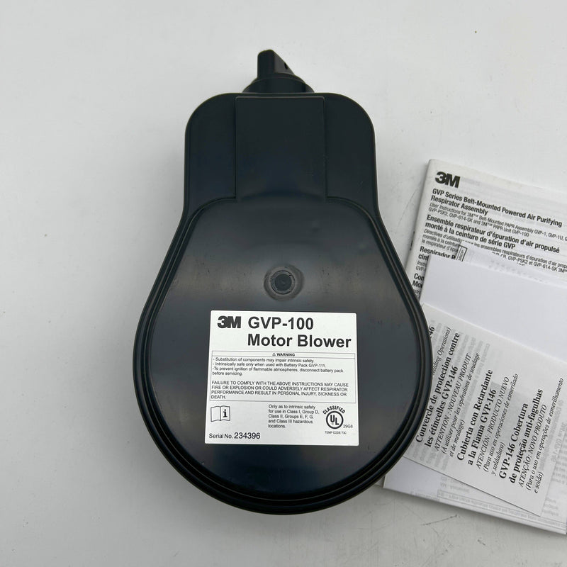 3M GVP-100 Motor Blower Powered Air Purifying Respirator Ref 4240-01-398-0217