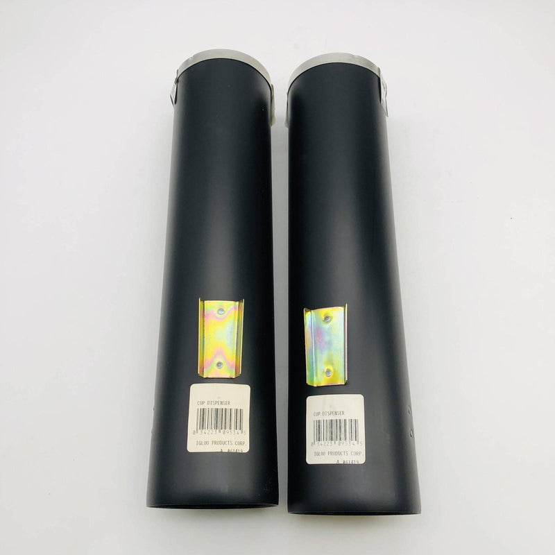 2x Igloo 9534 Cup Dispenser 7 to 8oz Black Plastic Fits 3-10 Gal Wtr Colrs 10