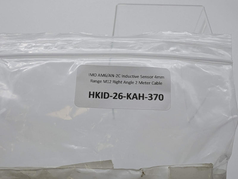 IMO AM6/AN-2C Inductive Sensor 4mm Range M12 Right Angle 2 Meter Cable 6