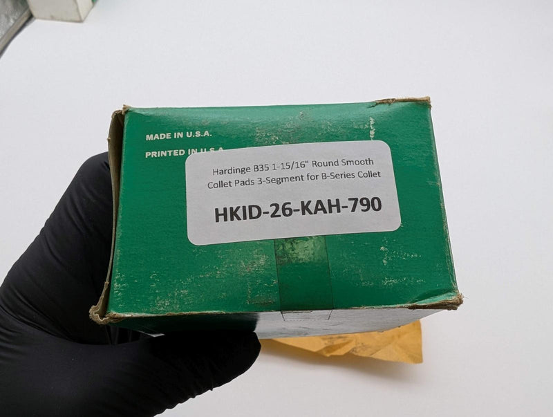 Hardinge B35 1-15/16" Round Smooth Collet Pads 3-Segment for B-Series Collet 5