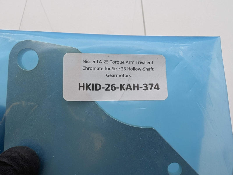 Nissei TA-25 Torque Arm Trivalent Chromate for Size 25 Hollow-Shaft Gearmotors 3
