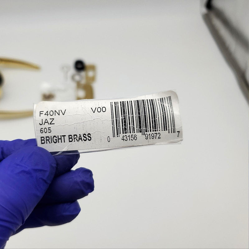 Schlage Door Lever Privacy Lock 2-3/8" to 2-3/4" Backset F40NV JAZ Bright Brass 8