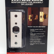 2x Security Door Reinforcement Plate Deadbolt or Lockset MAG Edge Guard 10-S 3