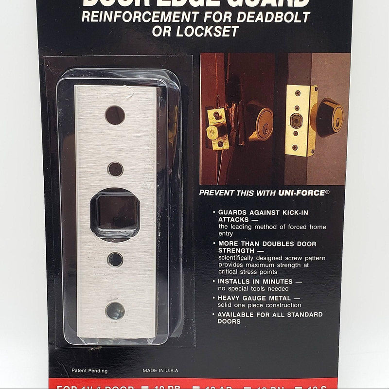2x Security Door Reinforcement Plate Deadbolt or Lockset MAG Edge Guard 10-S 3