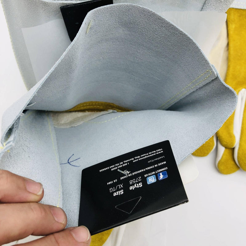 Watson 2758 Tig Welding Gloves XL Ram Tough Full Grain Goat Leather Palm 3 Prs 4