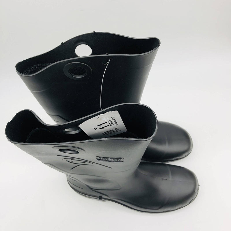 Dunlop 86775 Rubber Rain Boots Men 11/Women 13 Plain Toe Black 14in Lightweight 7