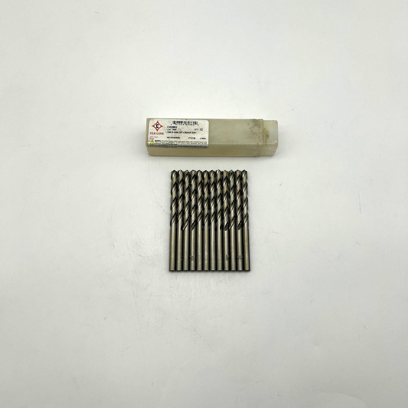 Cle-Line C62862 Jobber Length Drill Bit 1989 6.4mm HSS Bright Pack of 12