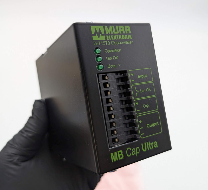 Murr Elektronik 85460 MB CAP Ultra 24VDC 3A Buffer Module DIN Rail Mount