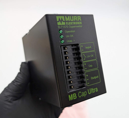 Murr Elektronik 85460 MB CAP Ultra 24VDC 3A Buffer Module DIN Rail Mount 1