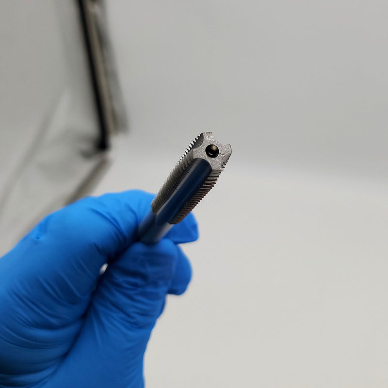 M12 x 1.75 4 Flute D7 Hand Tap 3-3/8" OAL 1-3/4" LOC 9/32" Chuck HSS Exactek 4