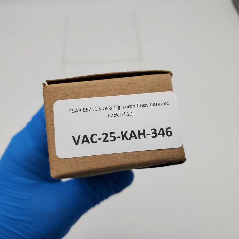 ESAB 85Z11 Size 8 Tig Torch Cups Ceramic Pack of 10