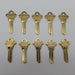 10x Schlage 35-101 468 E Key Blanks E Keyway Nickel Silver 6 Pin NOS 3