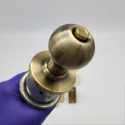 Schlage Door Knob Privacy Lock Antique Brass ORB 2-3/8" Backset A40S 609 1