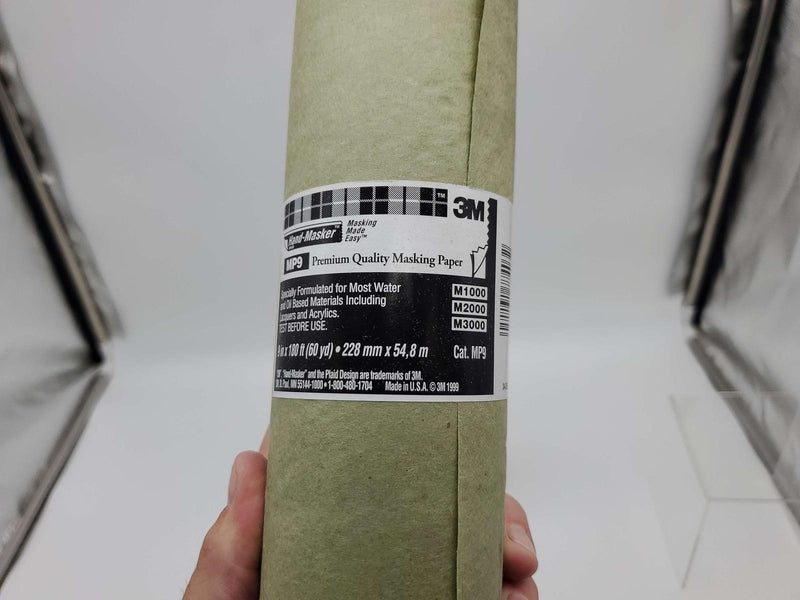 3M Hand Masking Paper 9" x 60 Yards Premium Quality MP9 Pack of 3 Rolls 2