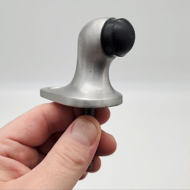 Glynn Johnson Door Stop & Bumper Satin Aluminum Finish No FB 18 USA Made NOS 1