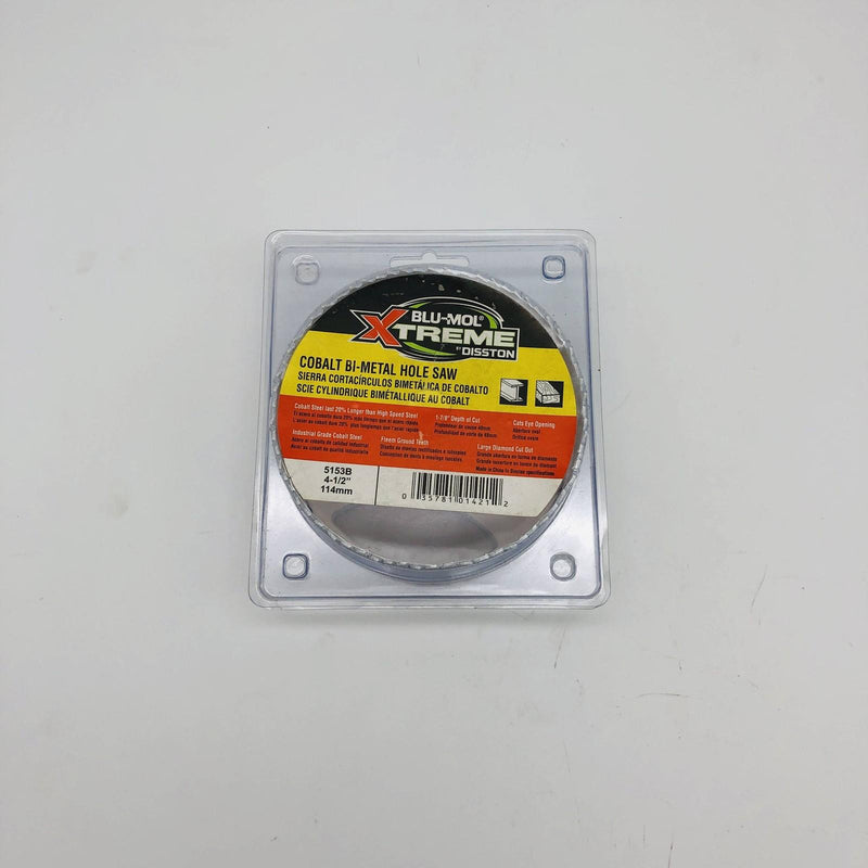 Blu Mol Xtreme 5153B Hole Saw 4-1/2"/114mm Cobalt Bi-Metal 1-7/8 Depth of Cut 6