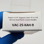 Knipex 4-1/4" Diagonal Cutter 70 11 110 Narrow Head Plastic Coated Handles 8