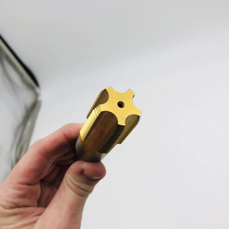 Exactek 3449400 Tap Tapper Pipe 3/4-14 4 Flute HSS NPT TiN Finish 7