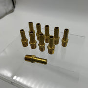 10pk Midland Metal 32012 Brass Fitting 3/8 Hose Barb X 1/4 Male NPTF Max 150 PSI 8