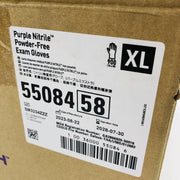 Kimtech K-C55084 Work Glove Size XL Purple Nitrile Powder Free Case of 900 2