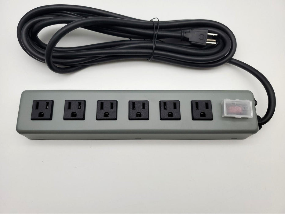 Tripp-Lite 6 Outlet Power Strip 15' Cord Industrial All Metal Waber UL24RA-15 2