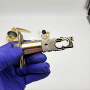 Schlage Door Lever Privacy Lock 2-3/8" to 2-3/4" Backset F40NV JAZ Bright Brass 7