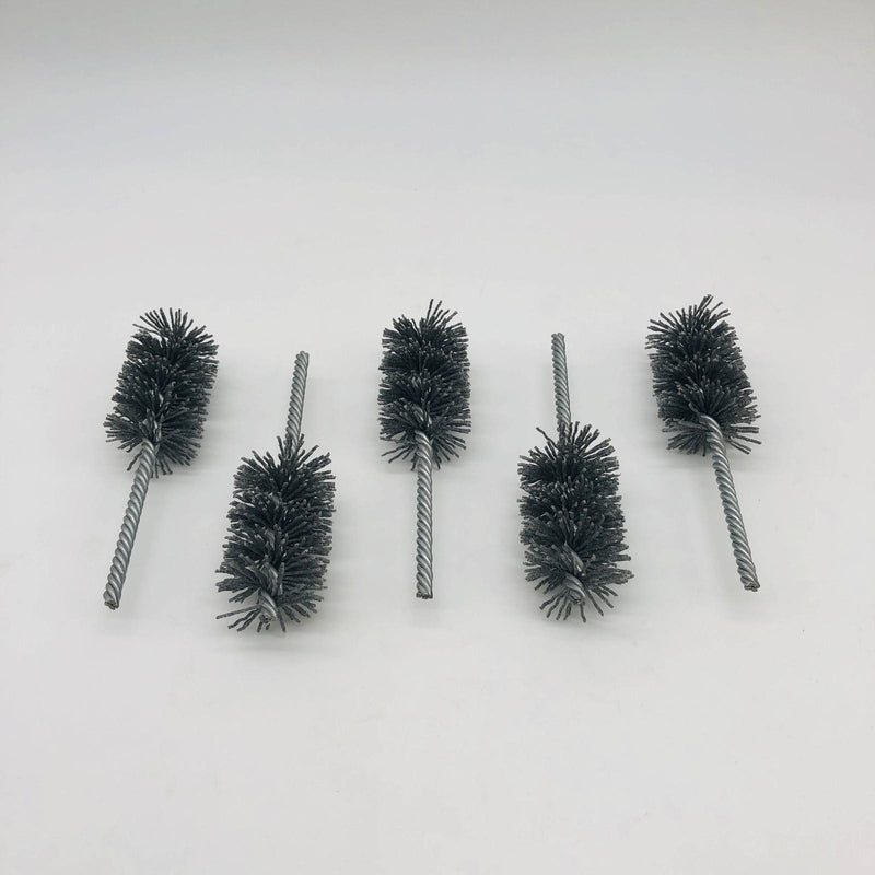 5x Weiler 21330 Power Tube Brush 1-1/2" Dia Helical Nylon SC 2-1/2" Brush Lngth 8