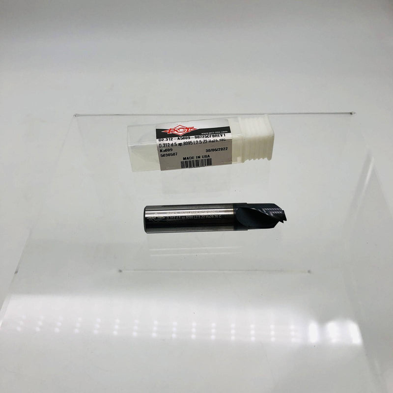 PCT 9593675 End Mill D2.312-A5009- 08725CFBREV1 D .312 D .5 Ap.8095 L2.5 Z2 Ha29 10