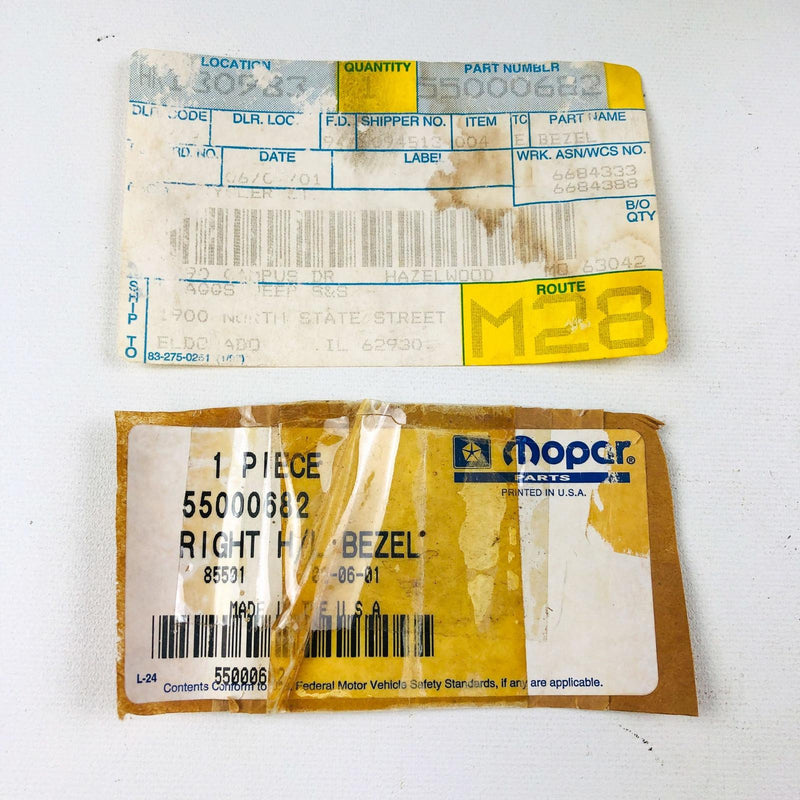 Mopar 55000682 Bezel for Headlamp Headlight Right RH OEM New NOS 8955000680 4